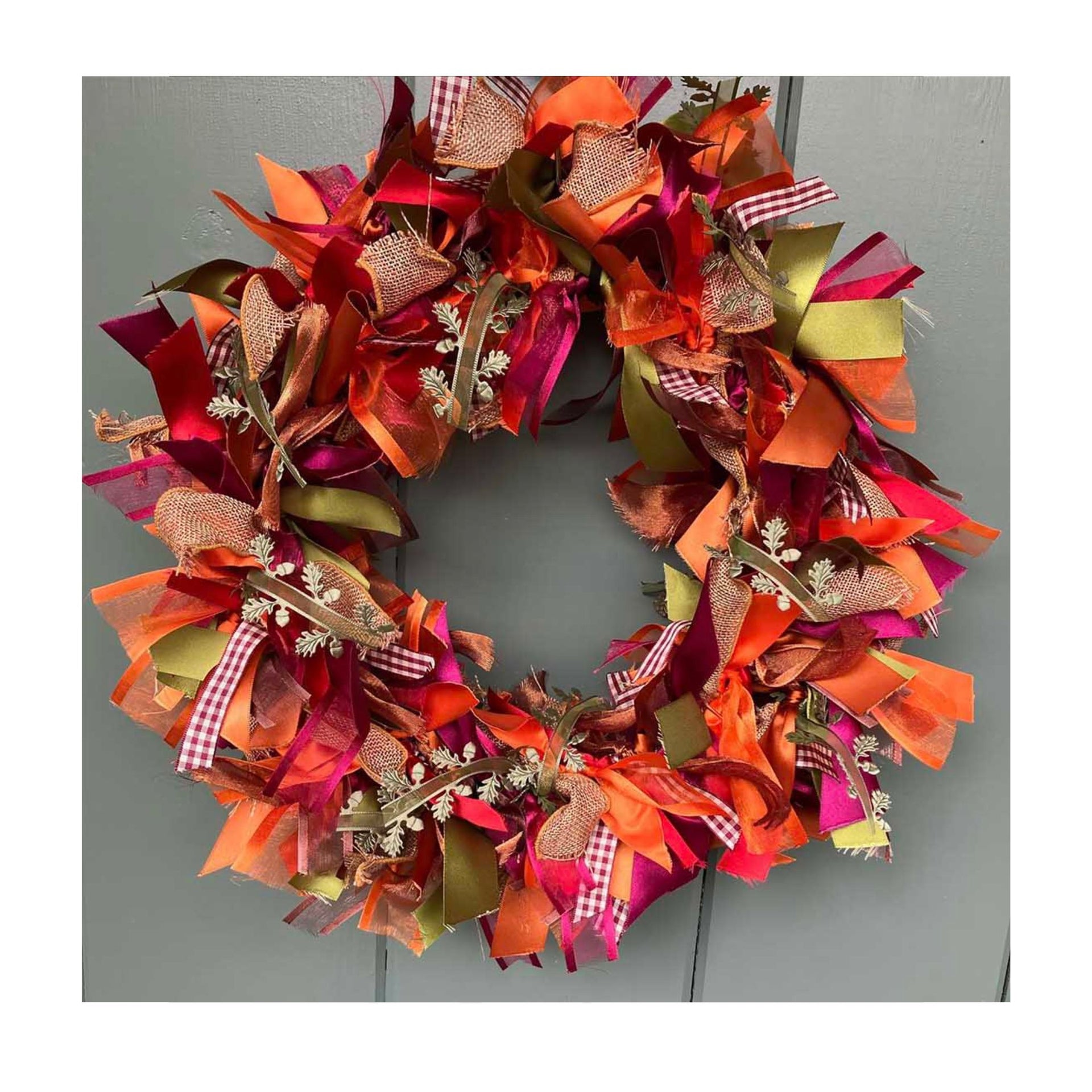 Autumn Themed Ribbon Wreath Kit