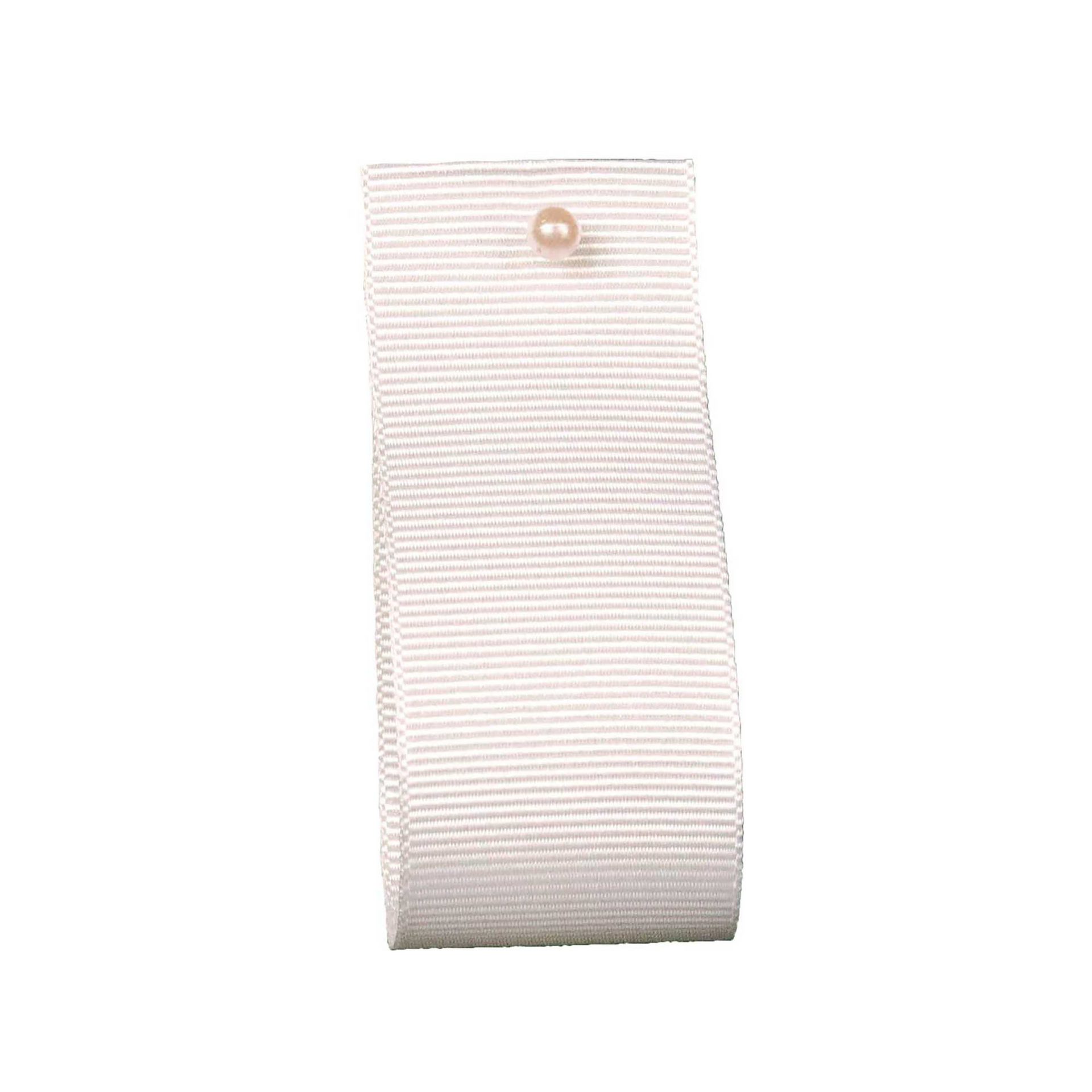 White Grosgrain Ribbon 6mm, 10mm, 16mm, 25mm & 40mm Widths