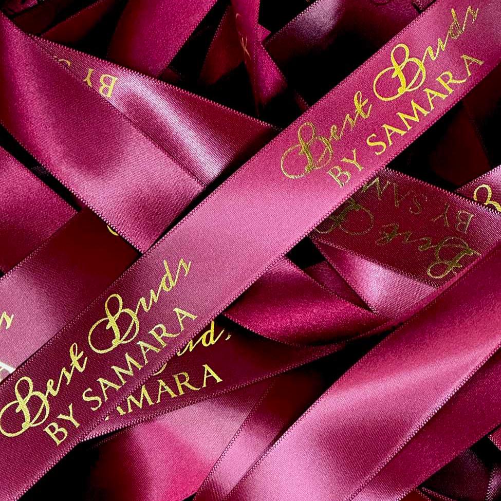 100mm Personalised Printed Ribbon Single Colour